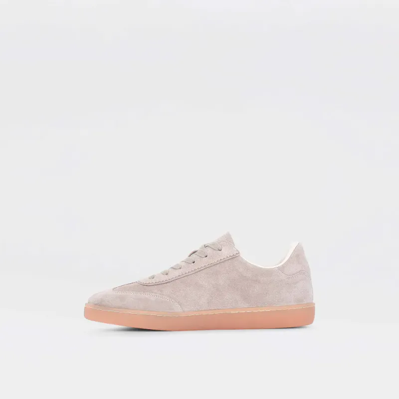 Chisel - lys gråbeige sneakers til herre i semsket skinn