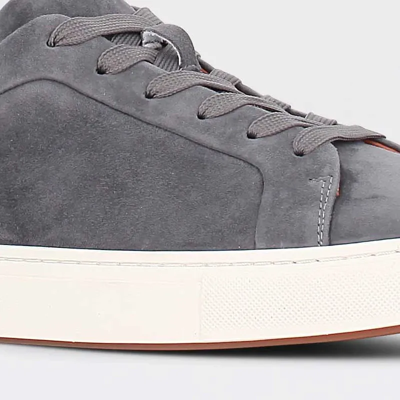 Candy - smoke blue sneakers til herre i semsket skinn