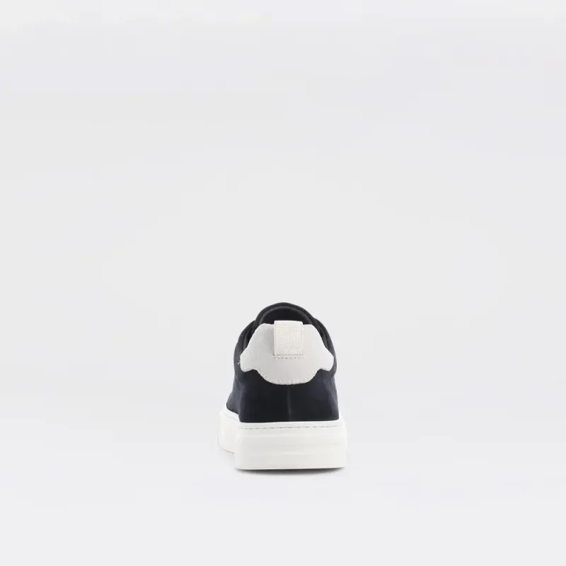Legend - marineblå sneakers til herre i semsket skinn