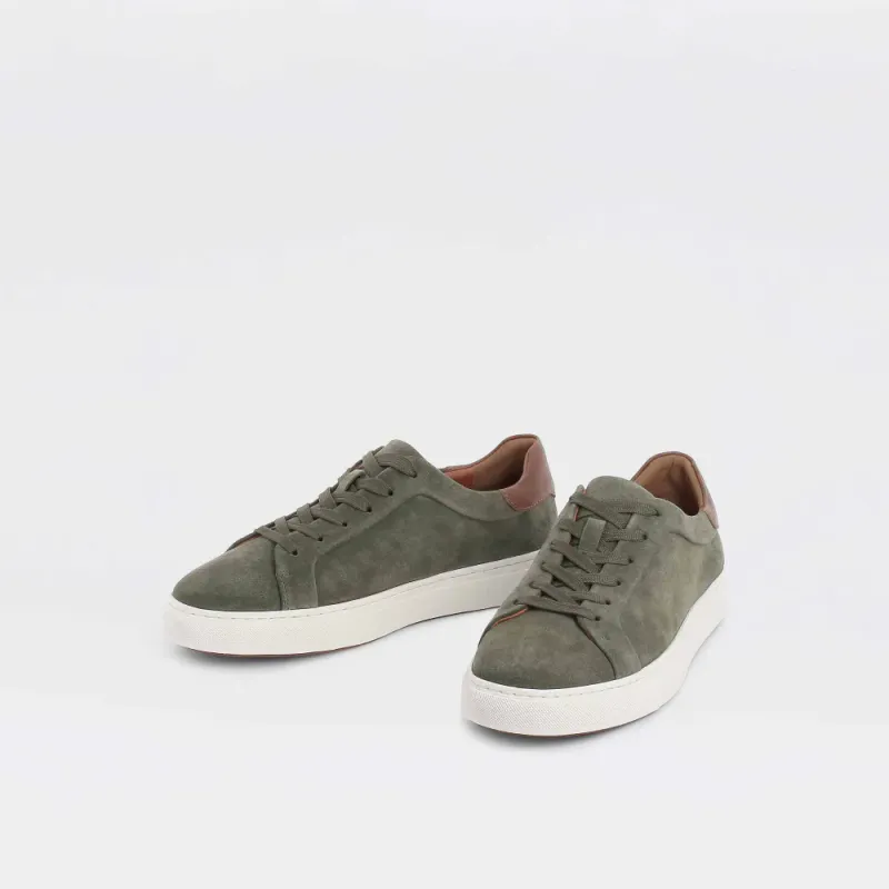 Candy - grønne sneakers til herre i semsket skinn