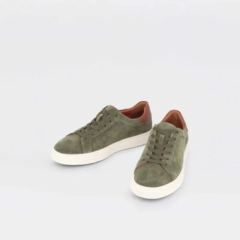 Candy - grønne sneakers til herre i semsket skinn
