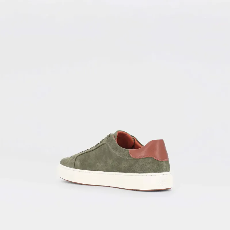 Candy - grønne sneakers til herre i semsket skinn